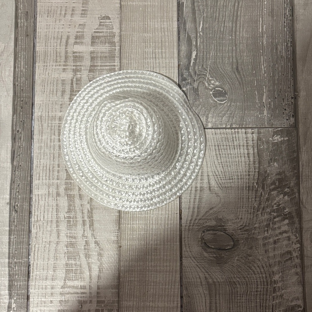 White Woven Hat